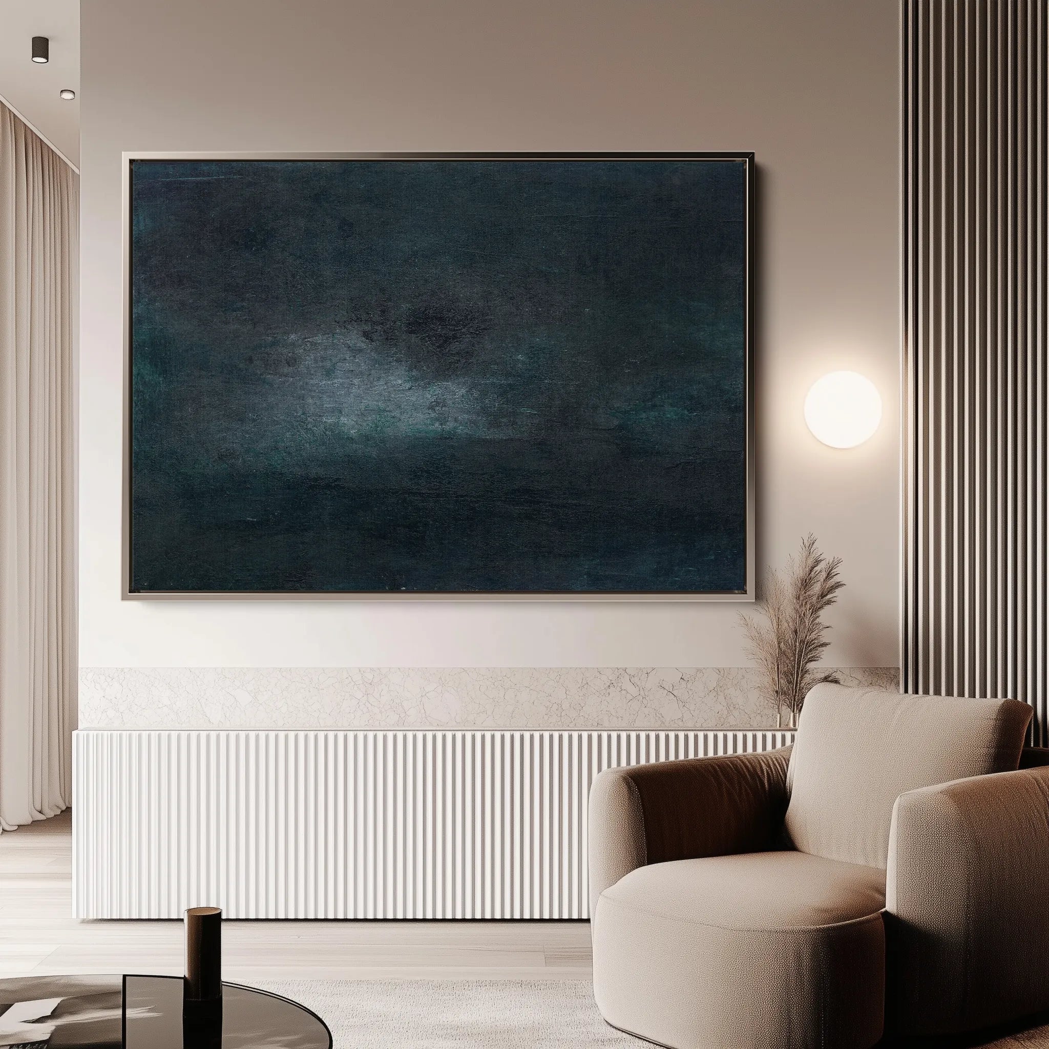 Abstract 281 Canvas Art 60 x 40 cm / Black