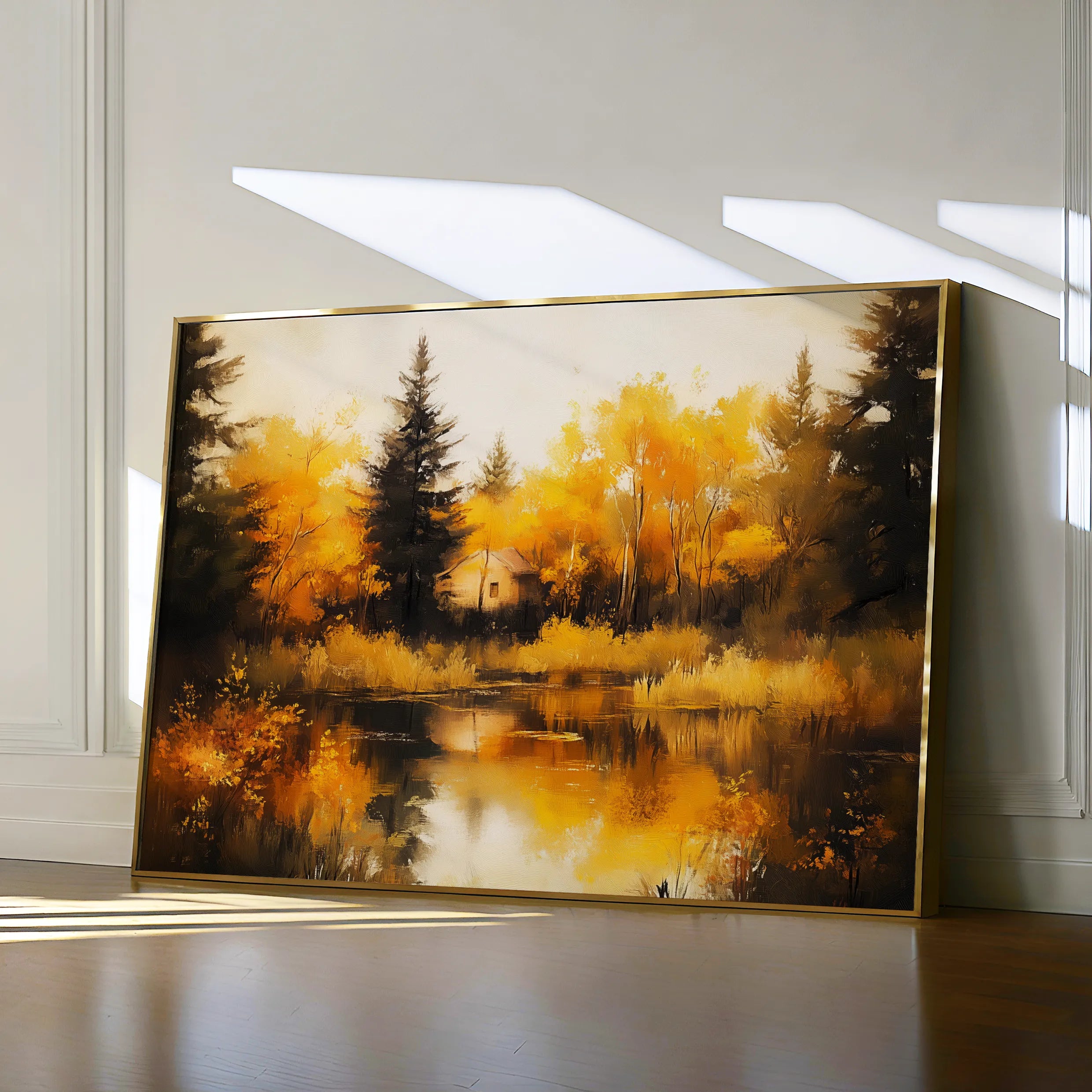 Landscape 281 Canvas Art 60 x 40 cm / Black