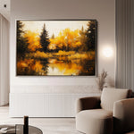 Landscape 281 Canvas Art 60 x 40 cm / Black