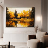 Landscape 281 Canvas Art 60 x 40 cm / Black