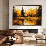 Landscape 281 Canvas Art 60 x 40 cm / Black