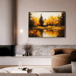 Landscape 281 Canvas Art 60 x 40 cm / Black