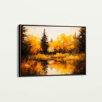Landscape 281 Canvas Art 60 x 40 cm / Black