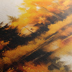 Landscape 281 Canvas Art 60 x 40 cm / Black