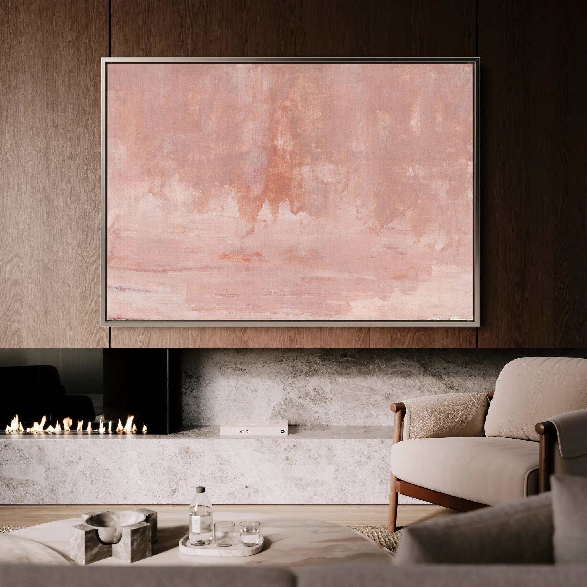 Abstract 282 Canvas Art 60 x 40 cm / Black