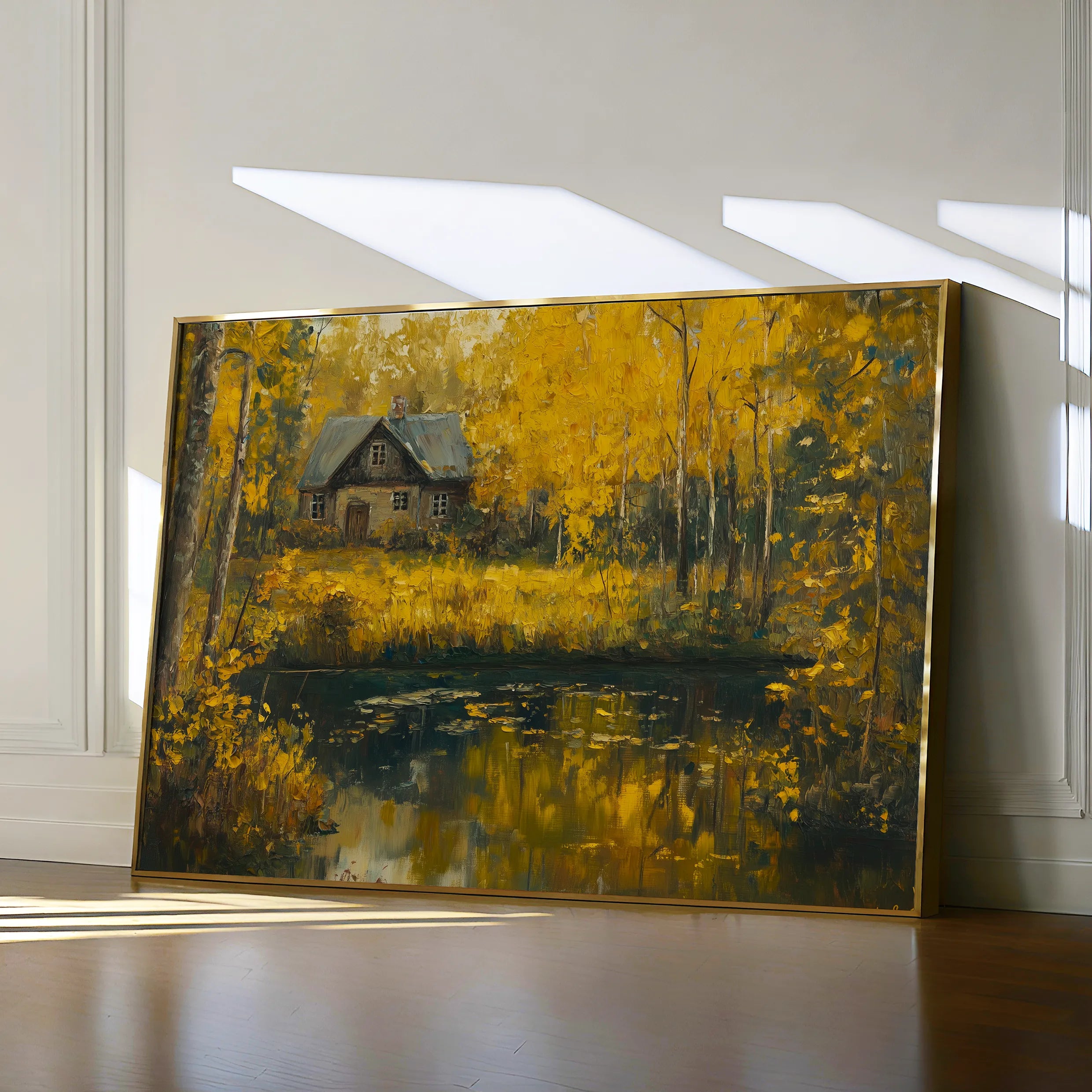 Landscape 282 Canvas Art 60 x 40 cm / Black