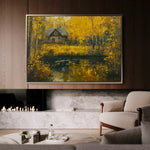 Landscape 282 Canvas Art 60 x 40 cm / Black