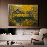 Landscape 282 Canvas Art 60 x 40 cm / Black