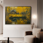 Landscape 282 Canvas Art 60 x 40 cm / Black