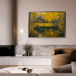 Landscape 282 Canvas Art 60 x 40 cm / Black