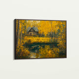 Landscape 282 Canvas Art 60 x 40 cm / Black