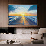 Landscape 283 Canvas Art 60 x 40 cm / Black