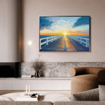 Landscape 283 Canvas Art 60 x 40 cm / Black