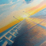 Landscape 283 Canvas Art 60 x 40 cm / Black