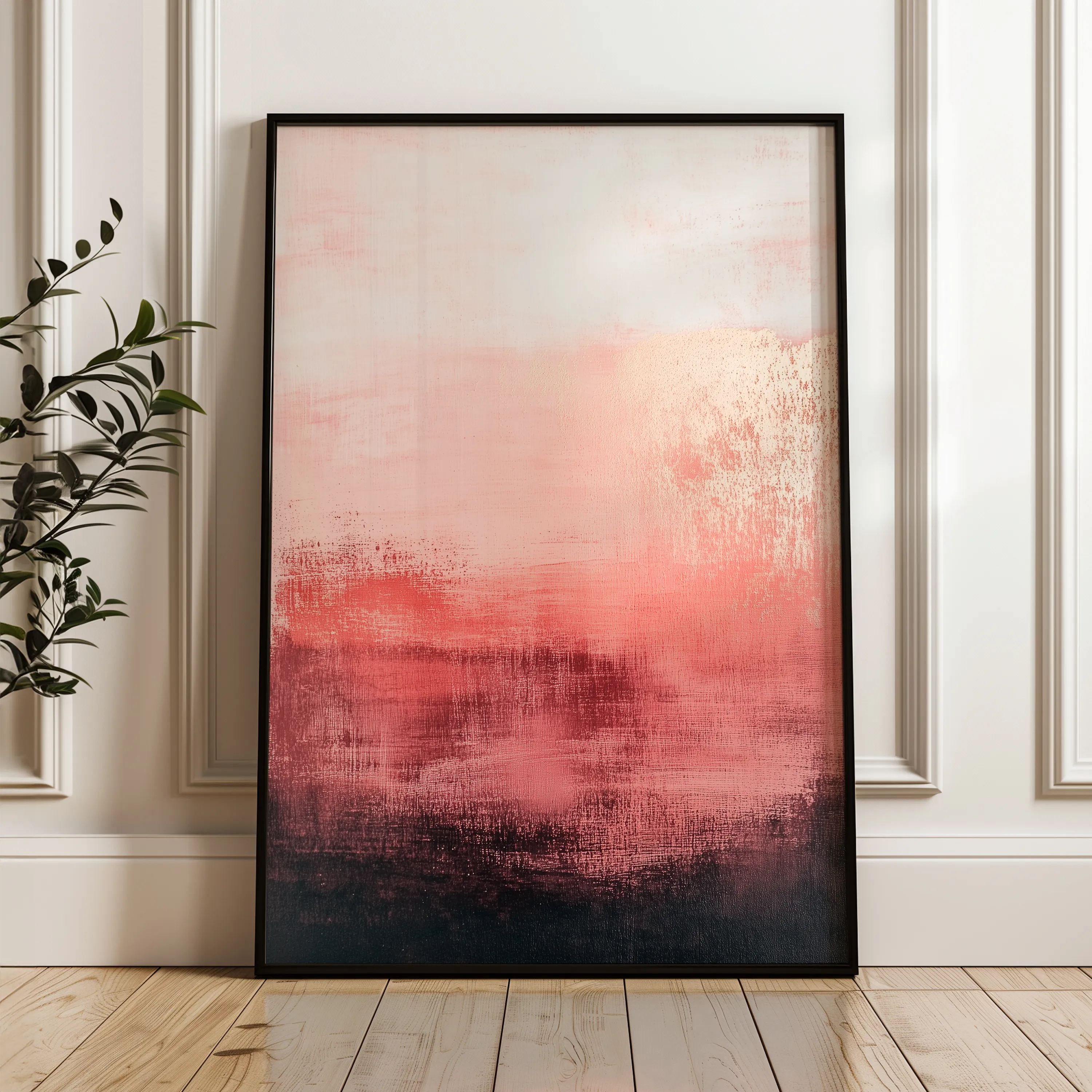 Abstract 284 Canvas Art 60 x 40 cm / Black