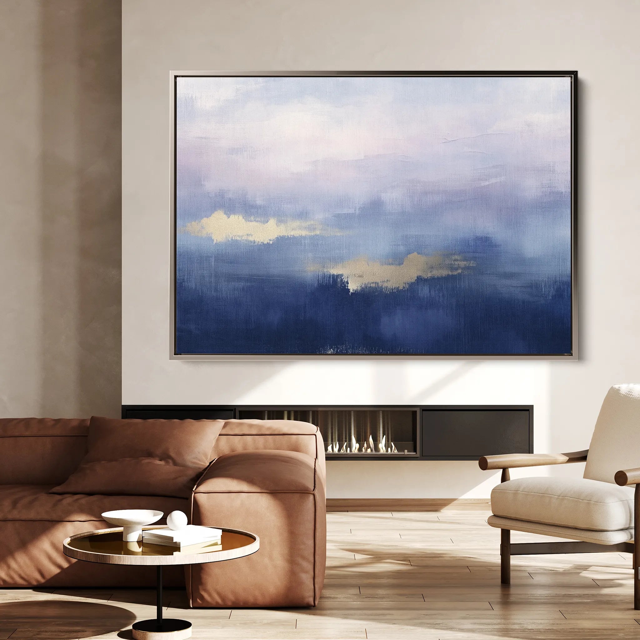 Abstract 285 Canvas Art 60 x 40 cm / Black