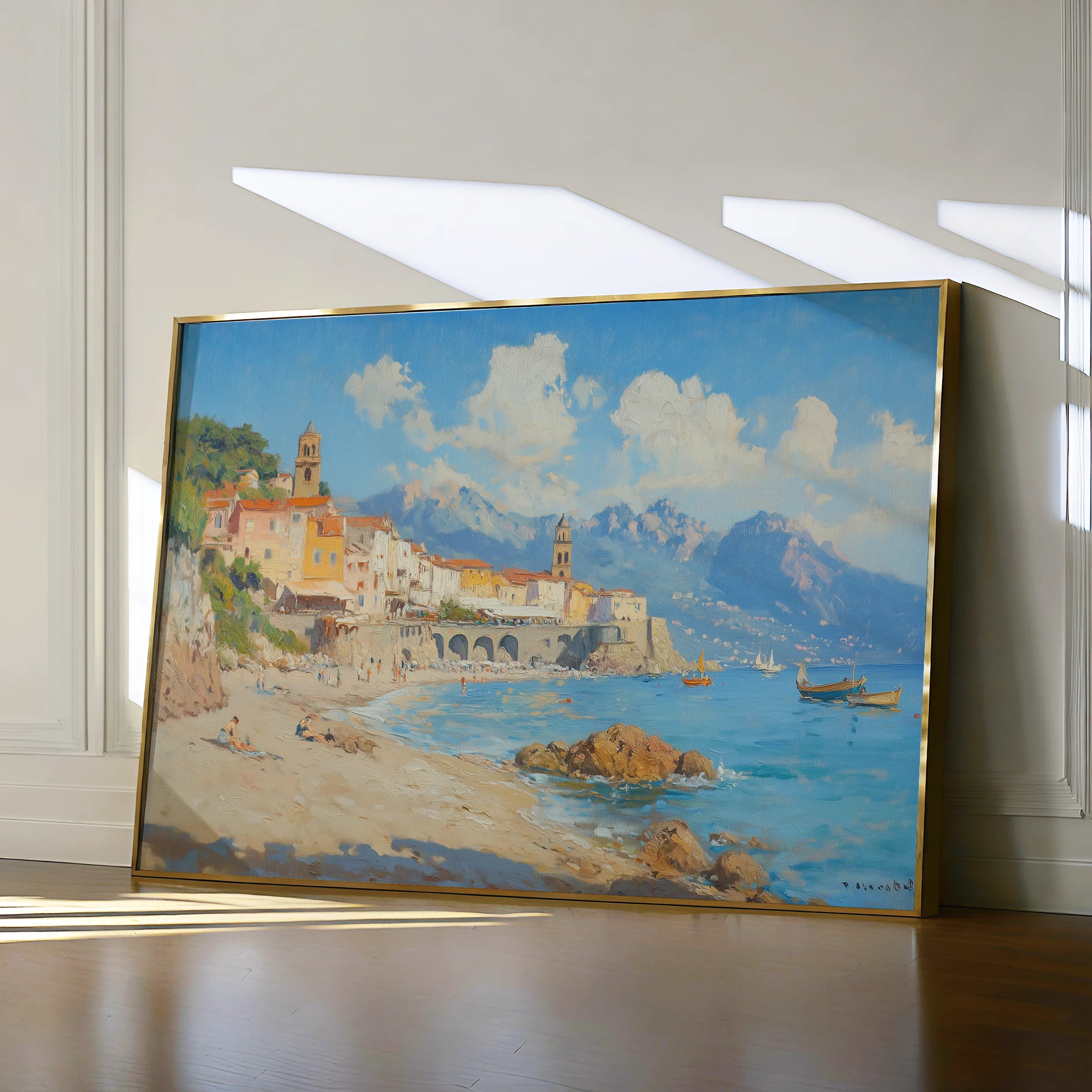 Landscape 285 Canvas Art 60 x 40 cm / Black