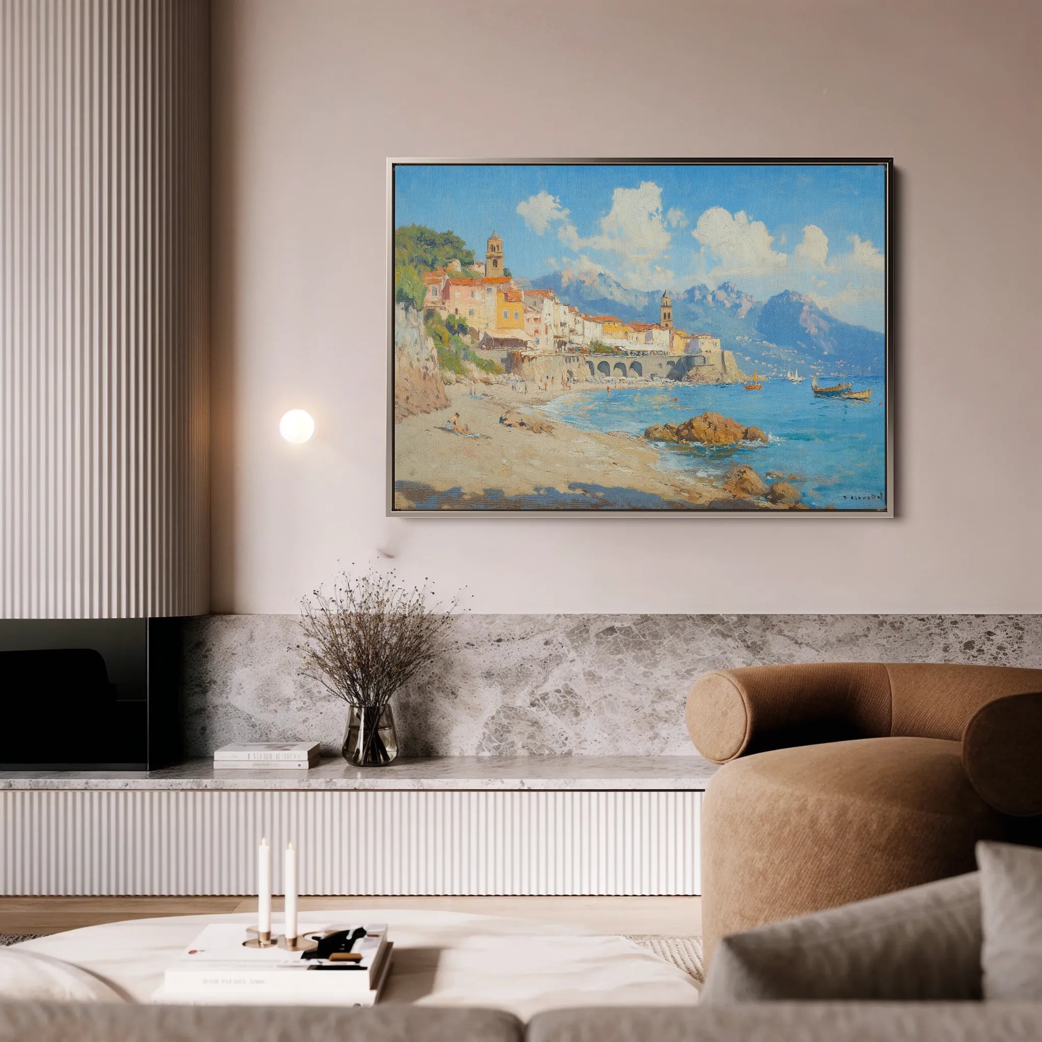 Landscape 285 Canvas Art 60 x 40 cm / Black