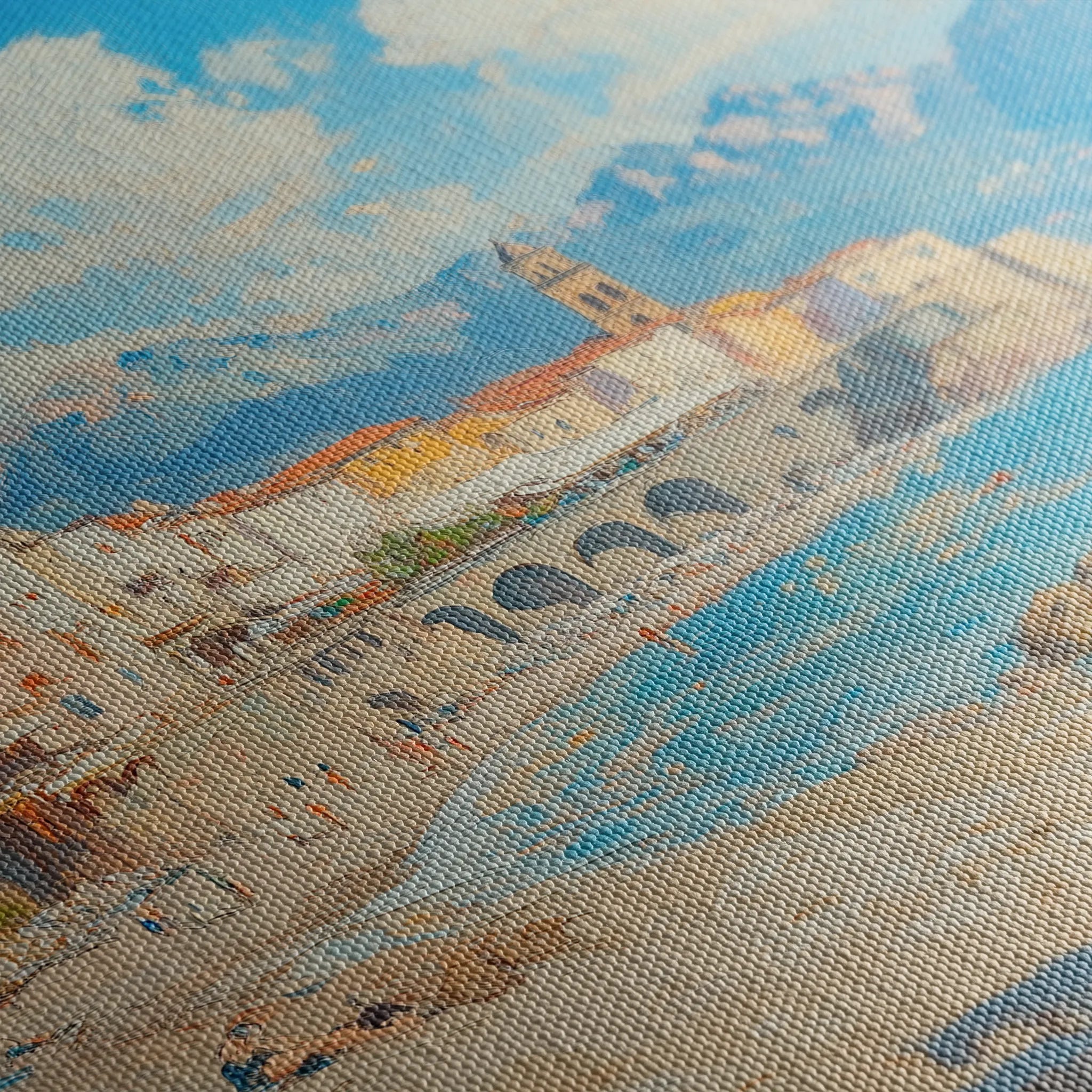 Landscape 285 Canvas Art 60 x 40 cm / Black