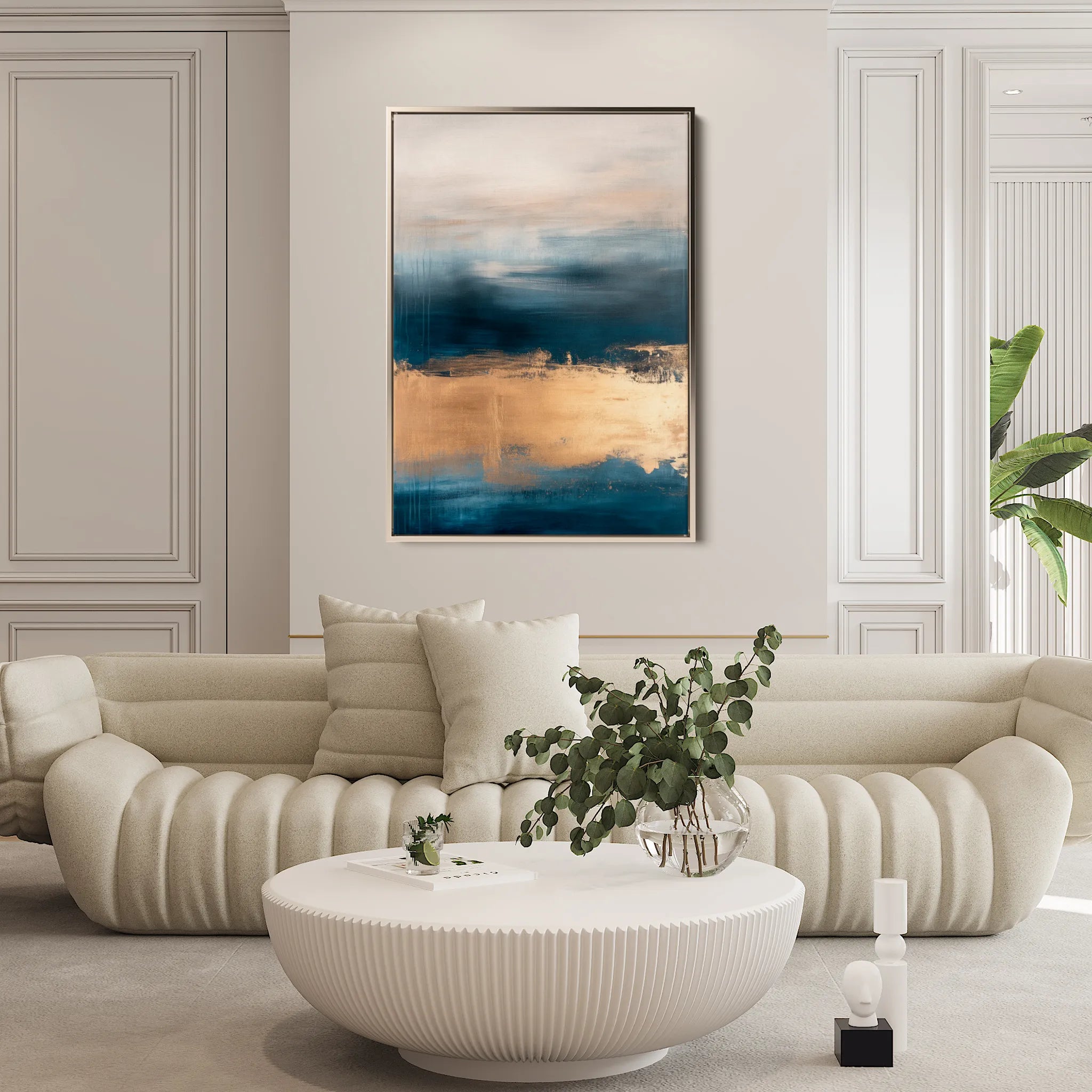 Abstract 286 Canvas Art 60 x 40 cm / Black