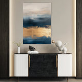 Abstract 286 Canvas Art 60 x 40 cm / Black