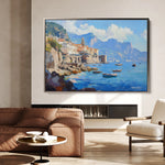 Landscape 286 Canvas Art 60 x 40 cm / Black