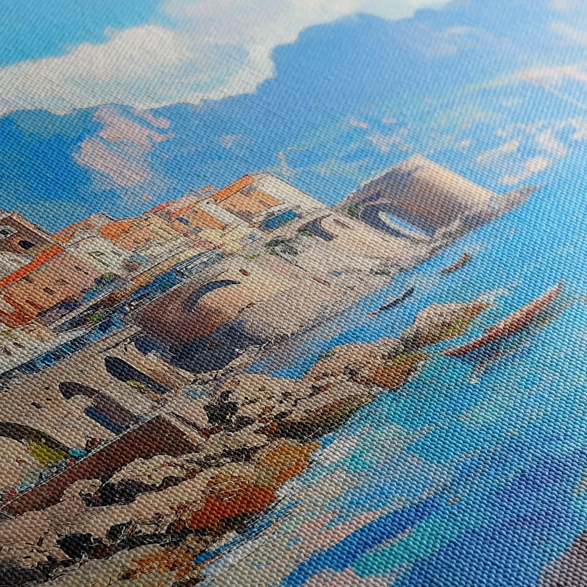 Landscape 286 Canvas Art 60 x 40 cm / Black