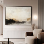 Abstract 287 Canvas Art 60 x 40 cm / Black