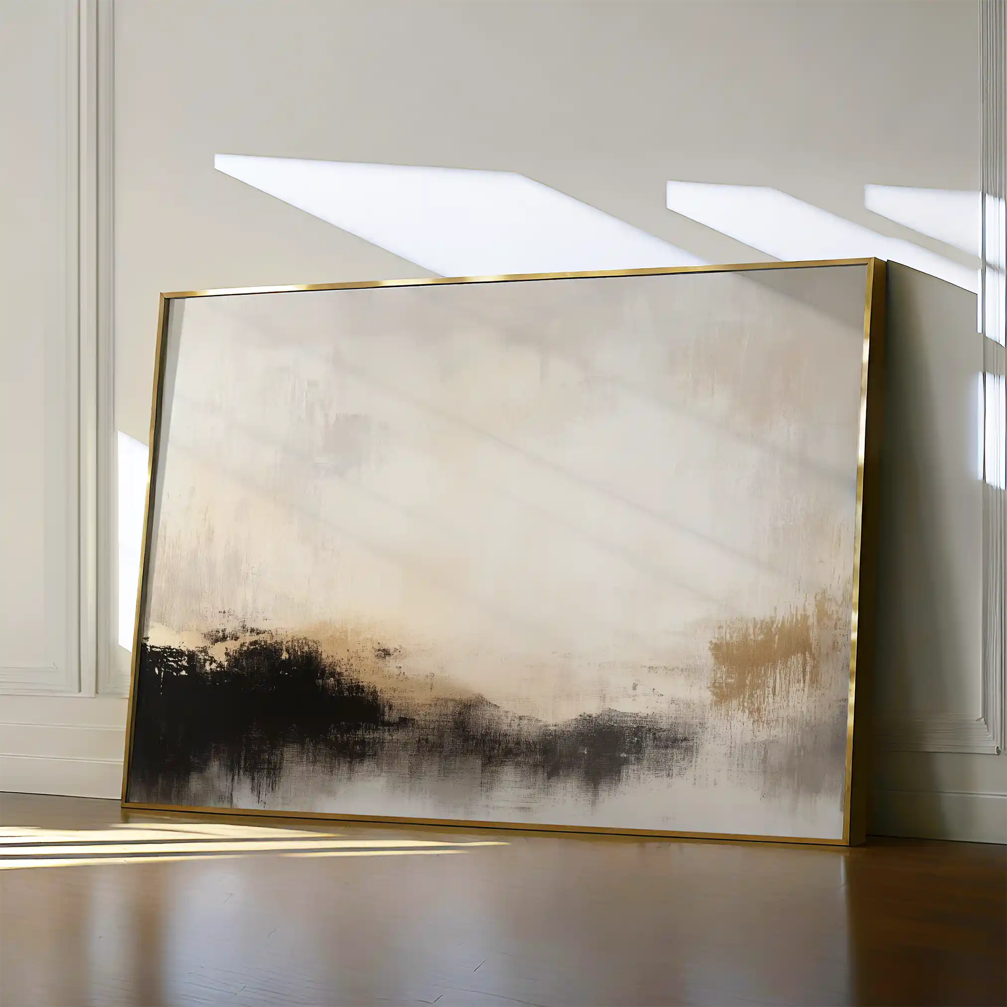 Abstract 287 Canvas Art 60 x 40 cm / Black