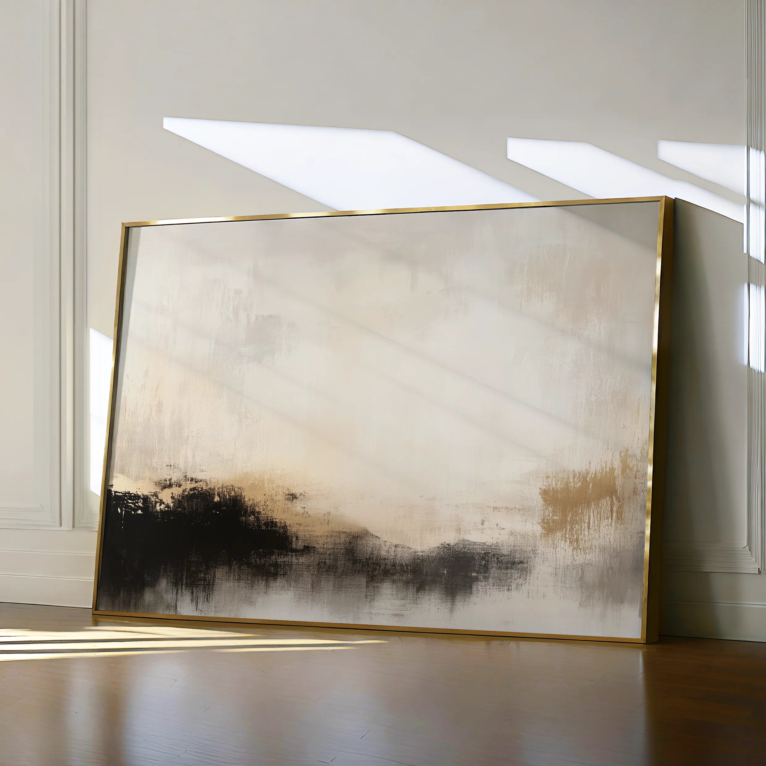 Abstract 287 Canvas Art 60 x 40 cm / Black