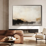 Abstract 287 Canvas Art 60 x 40 cm / Black