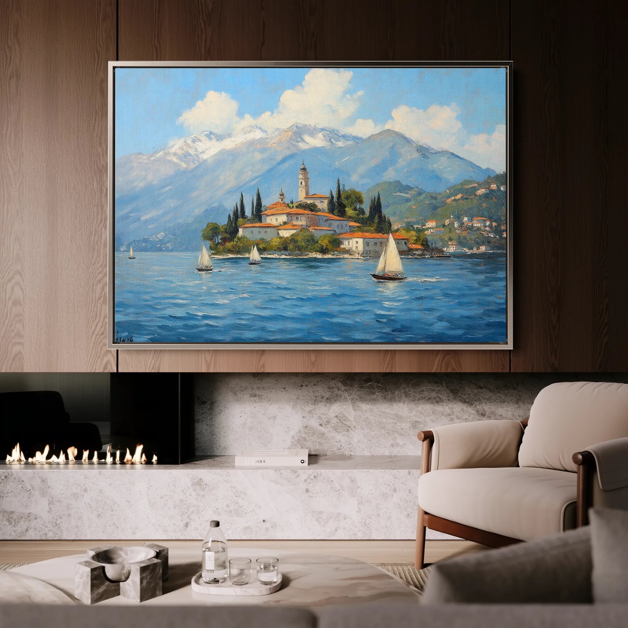 Landscape 287 Canvas Art 60 x 40 cm / Black