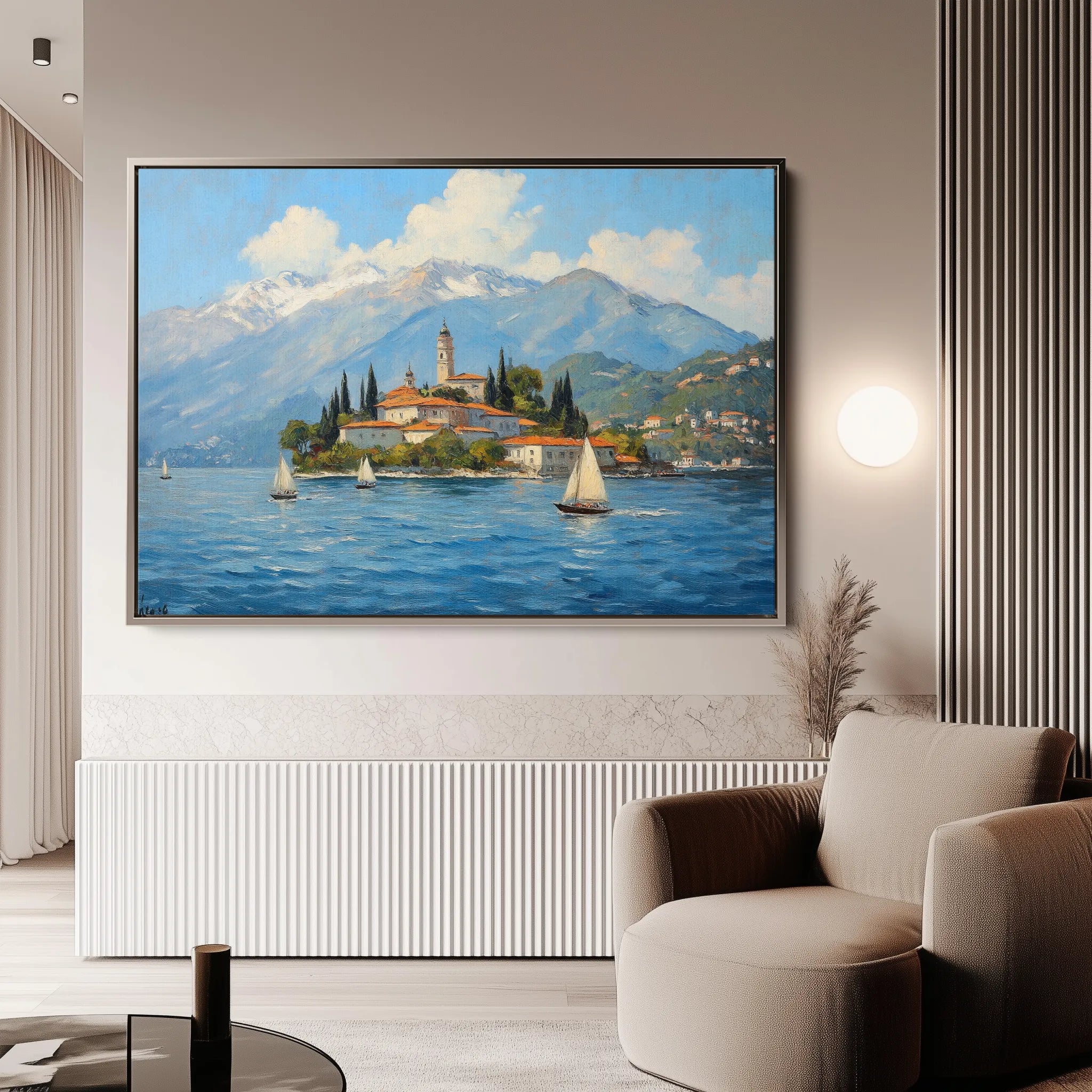 Landscape 287 Canvas Art 60 x 40 cm / Black
