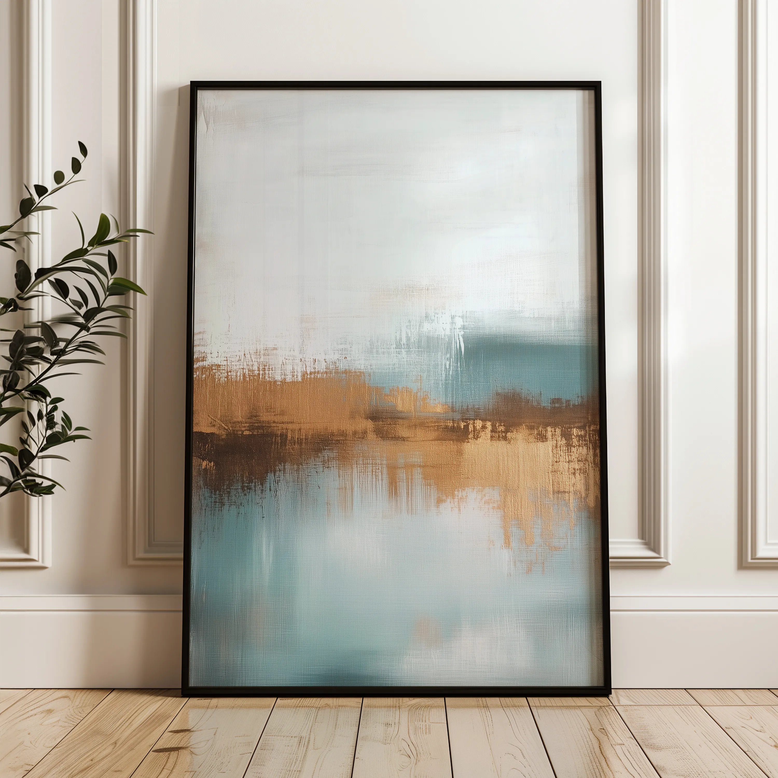 Abstract 288 Canvas Art 60 x 40 cm / Black