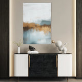 Abstract 288 Canvas Art 60 x 40 cm / Black