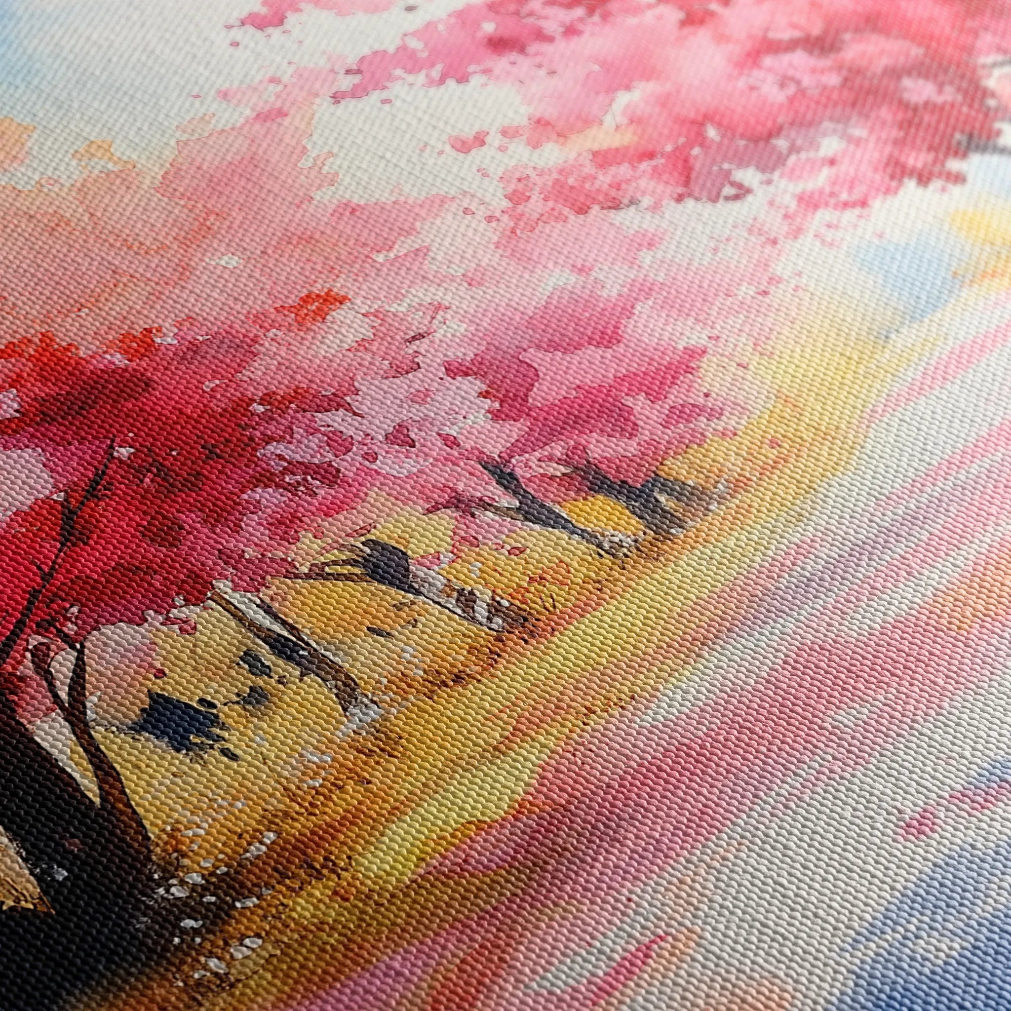 Landscape 288 Canvas Art 60 x 40 cm / Black