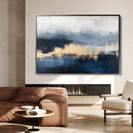 Abstract 289 Canvas Art 60 x 40 cm / Black