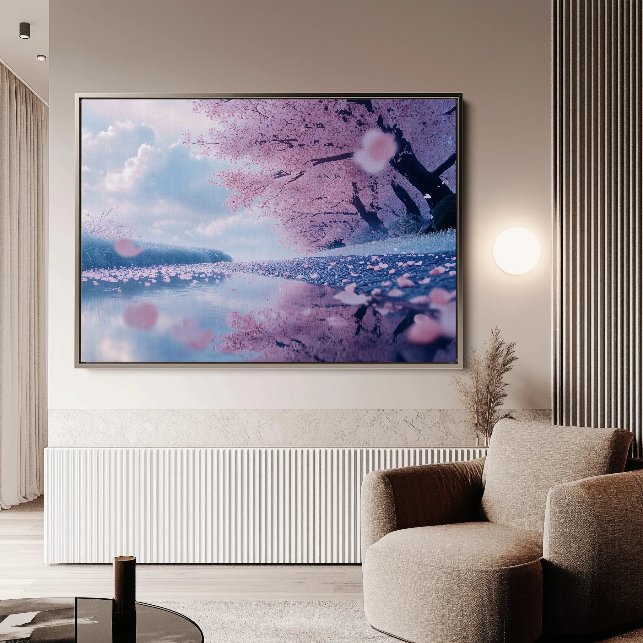 Landscape 289 Canvas Art 60 x 40 cm / Black