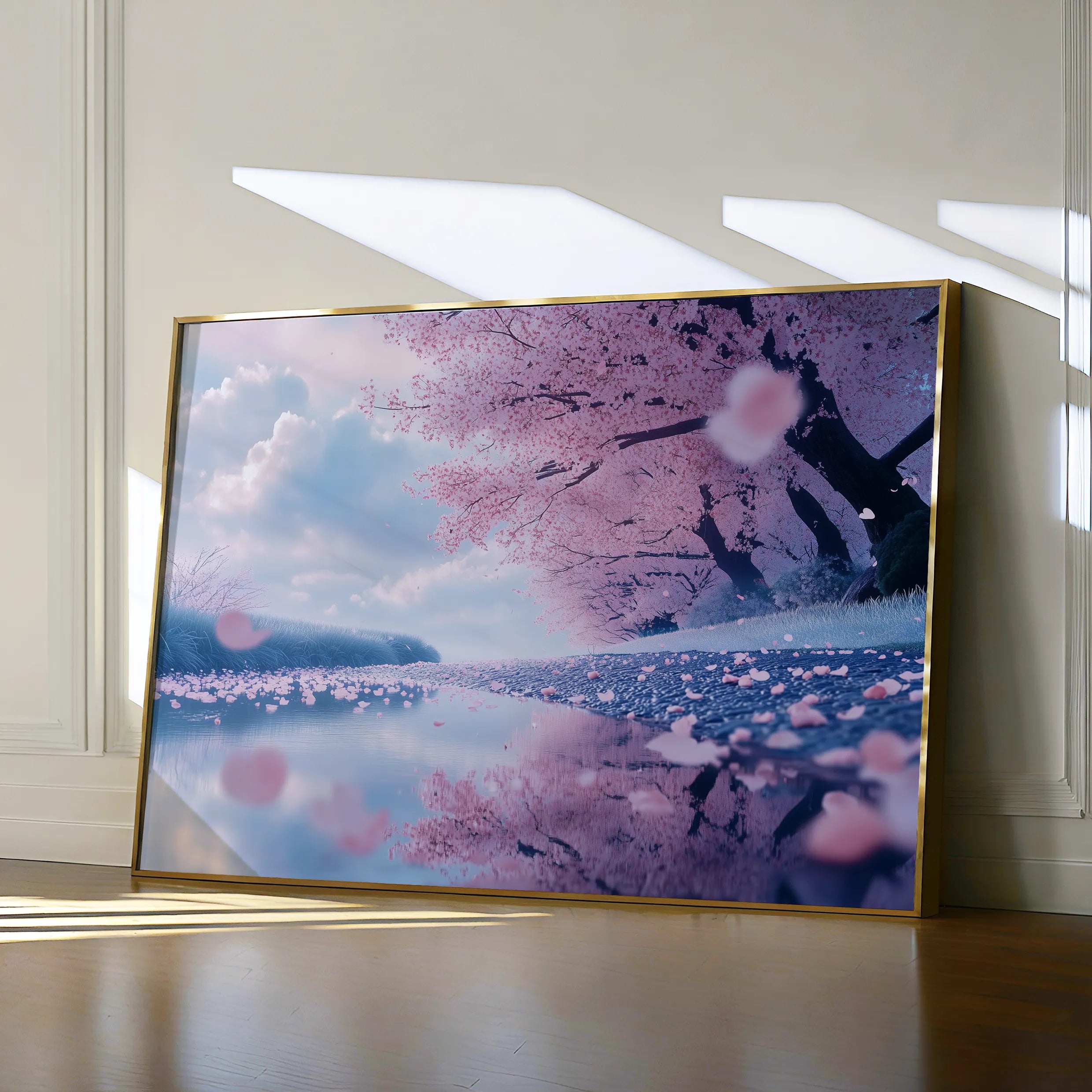 Landscape 289 Canvas Art 60 x 40 cm / Black