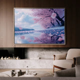 Landscape 289 Canvas Art 60 x 40 cm / Black