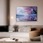 Landscape 289 Canvas Art 60 x 40 cm / Black