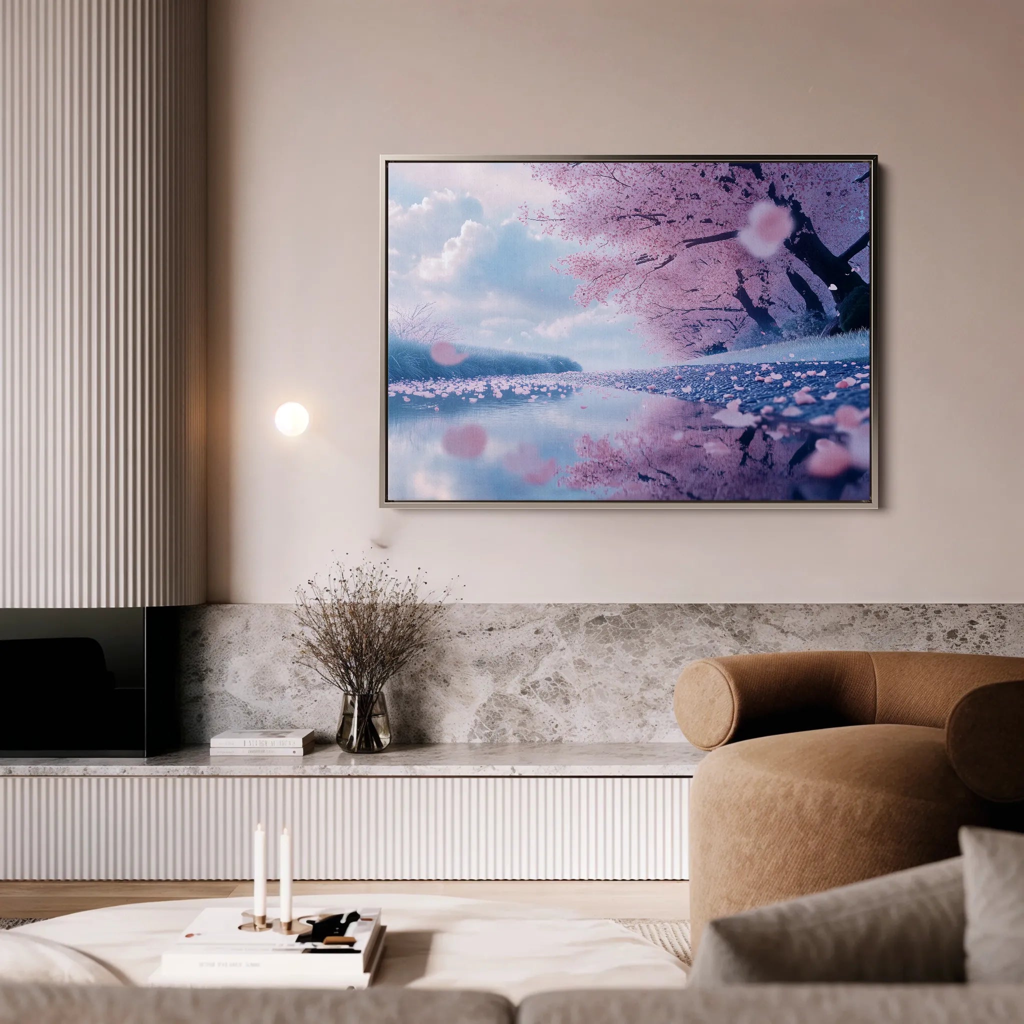 Landscape 289 Canvas Art 60 x 40 cm / Black