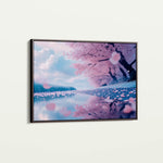 Landscape 289 Canvas Art 60 x 40 cm / Black