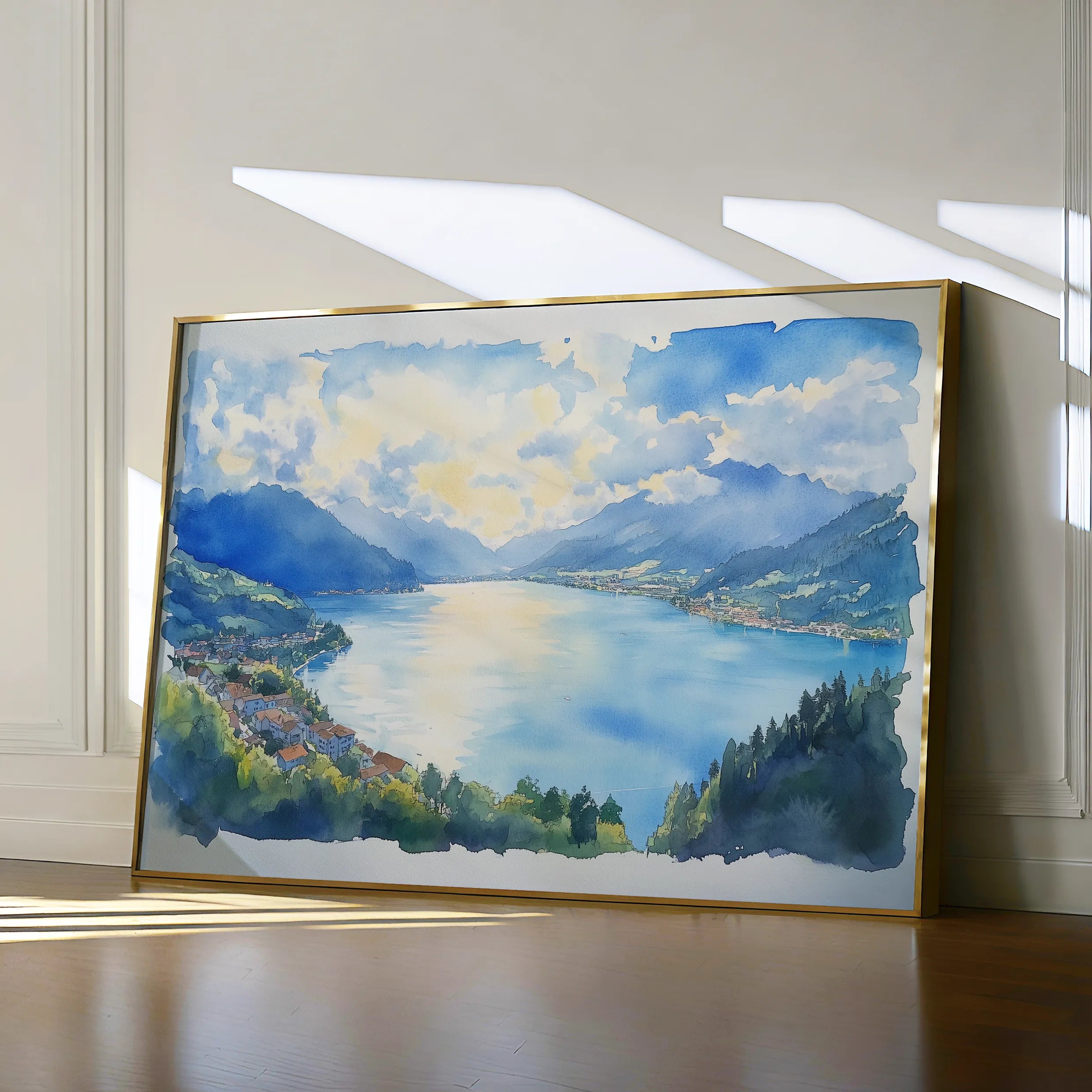 Landscape 290 Canvas Art 60 x 40 cm / Black