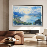 Landscape 290 Canvas Art 60 x 40 cm / Black