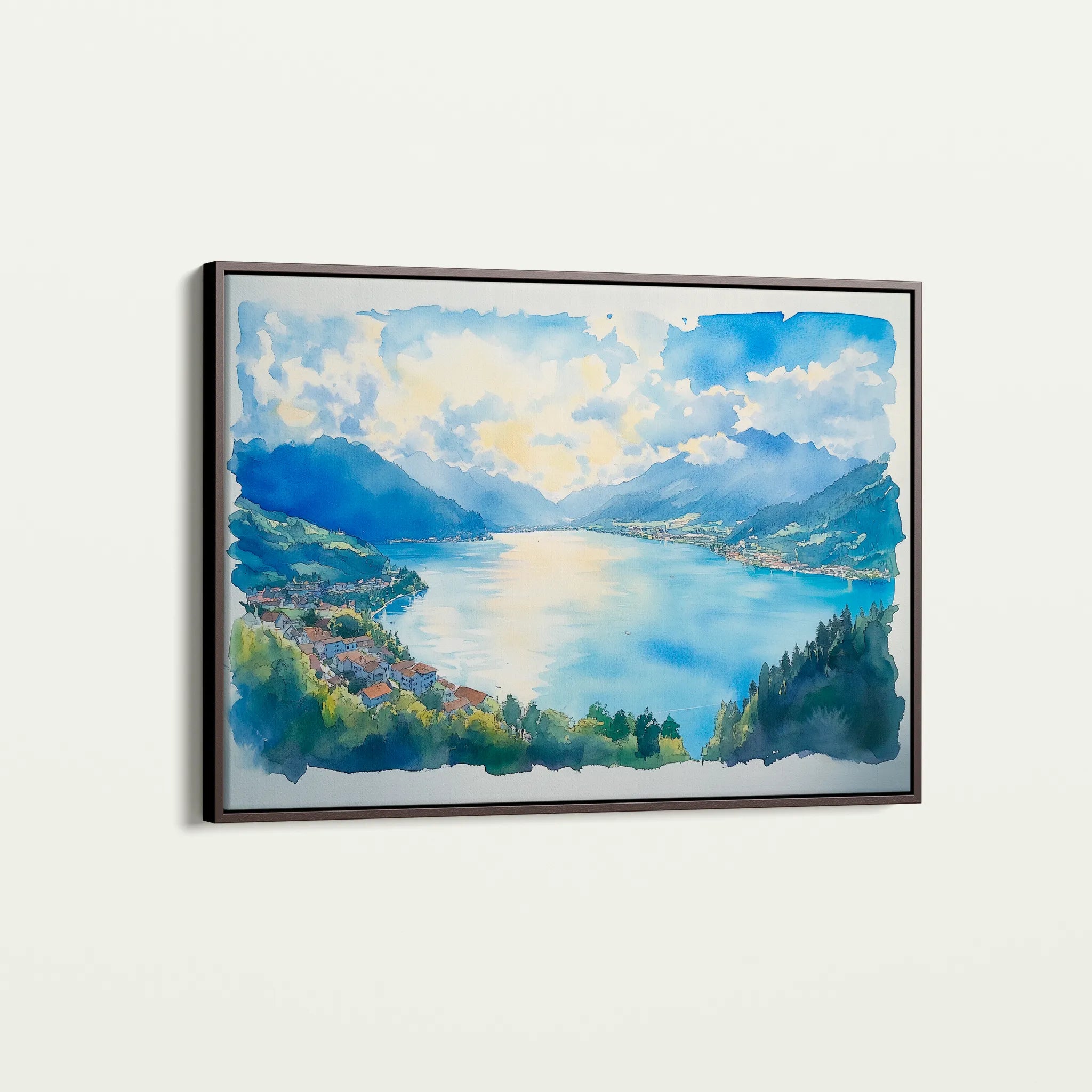 Landscape 290 Canvas Art 60 x 40 cm / Black