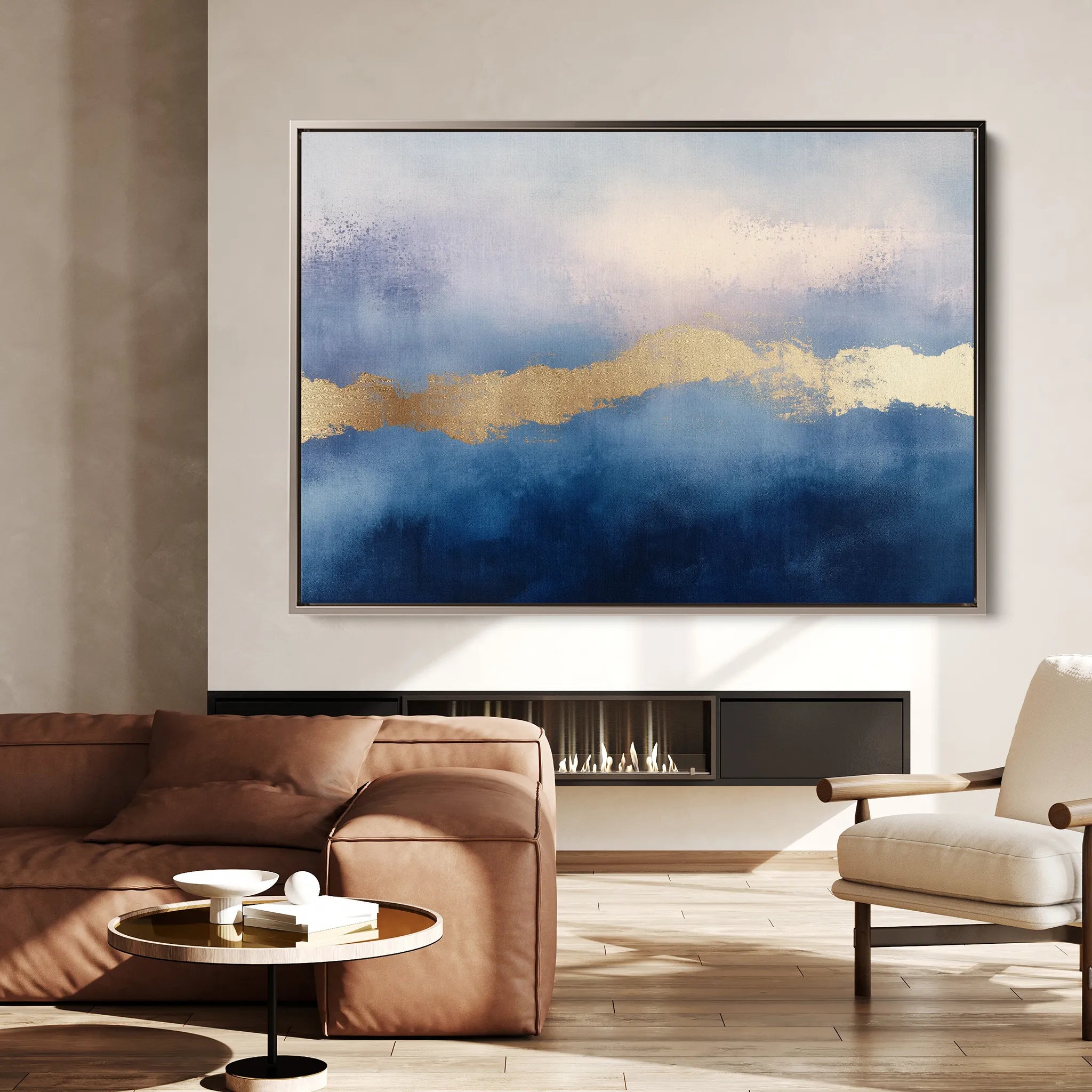 Abstract 291 Canvas Art 60 x 40 cm / Black