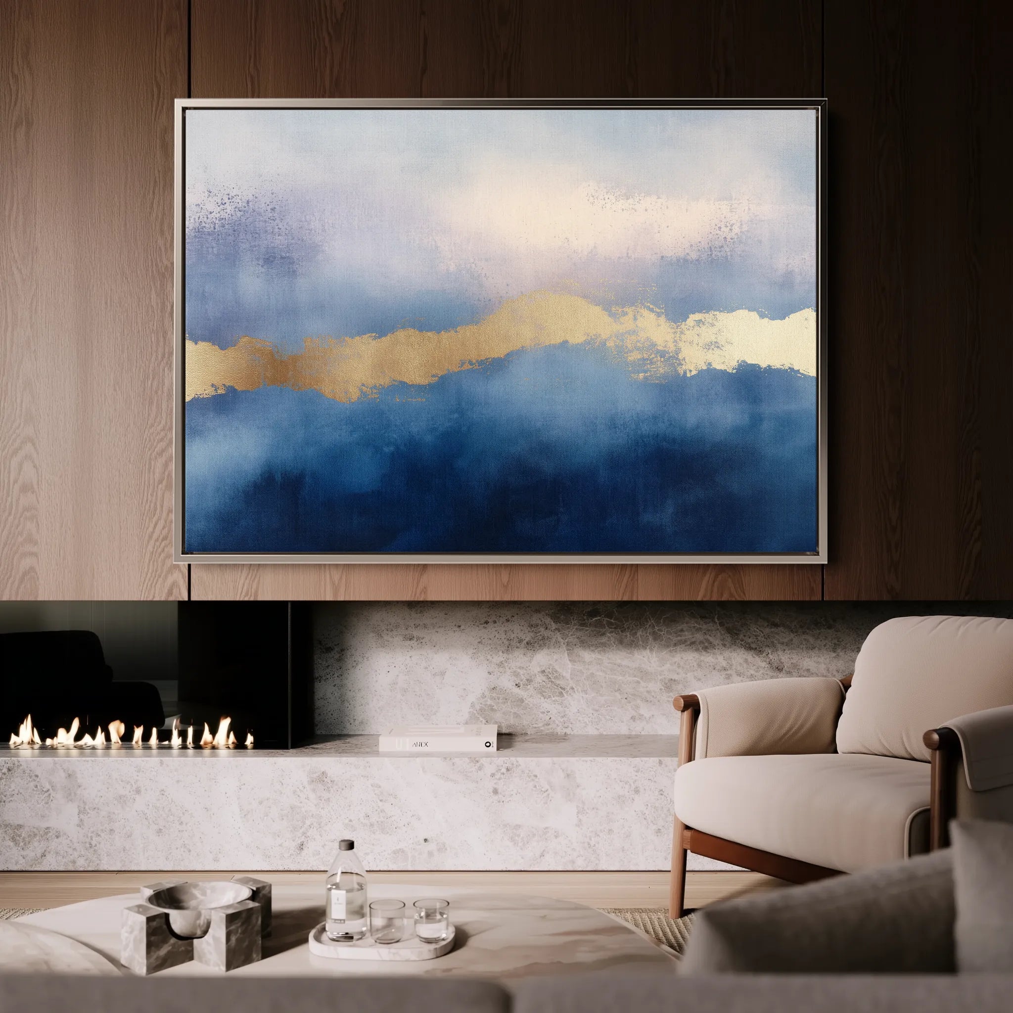 Abstract 291 Canvas Art 60 x 40 cm / Black
