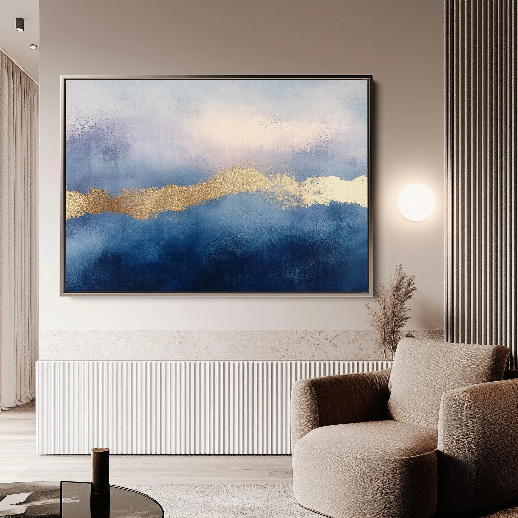 Abstract 291 Canvas Art 60 x 40 cm / Black