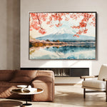 Landscape 291 Canvas Art 60 x 40 cm / Black